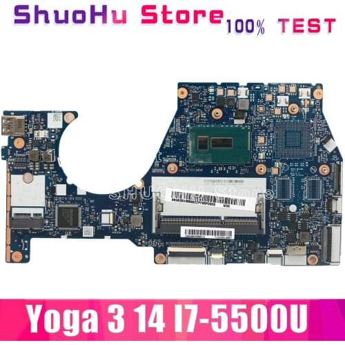 KEFU NM-A381 For Lenovo yoga 3 14 Laptop Motherboard nm-a381 i7-5500U CPU Motherboard 100% Test original