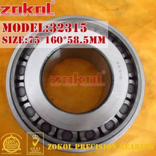 ZOKOL bearing 32315 7615E Tapered Roller Bearing 75*160*58.5mm