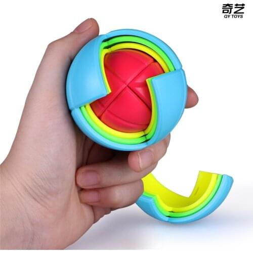 QiYi Wisdom Ball 3D Magic Cube Puzzle Educational Professional Antistress Educational Assembling Maze Ball Toys Cubo Magico