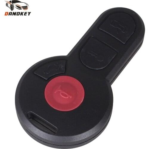 Dandkey Replacement 4 Buttons Remote Car Key shell Case FOB Shell For Volkswagen VW Beetle Cabrio Golf Jetta Passat