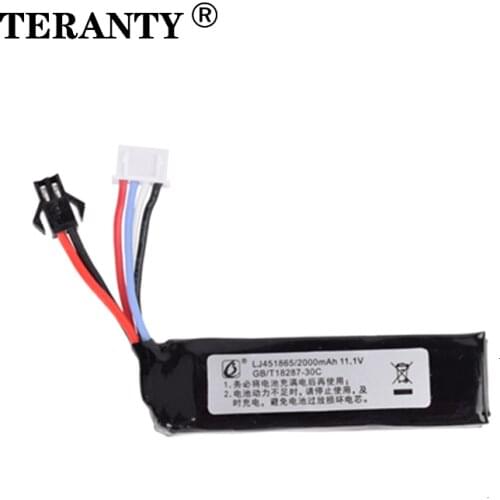 TERANTY Power Water Gun Lipo Battery 3S 11.1V 2000mAh 30C 451865 for AKKU Mini Airsoft BB Air Pistol Electric Toys guns RC Parts
