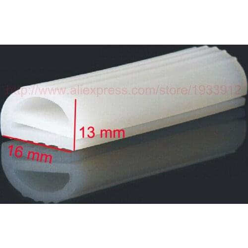 16 mm x 13 mm high temperature oven silicone e article rubber sealing strip weatherstrip