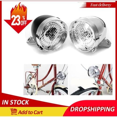 Bike Light Waterproof 3LED Retro Car Headlights Vintage Car Bicycle Lights Cycling Front Light Flashlight Bicycle Accessories
