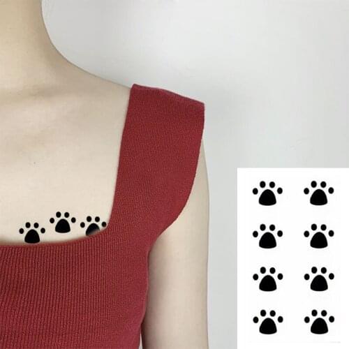 Waterproof Temporary Tattoo Sticker Footprint Bear Paw Paw Body Art Tatto Flash Tatoo Fake Tattoos for Women Men