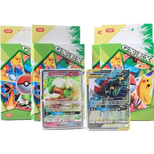 100Pcs French Version Pokemon Card Featuring 50V 50 VMAX 100 Gx 100 Team MEGA EX 1 Tarak