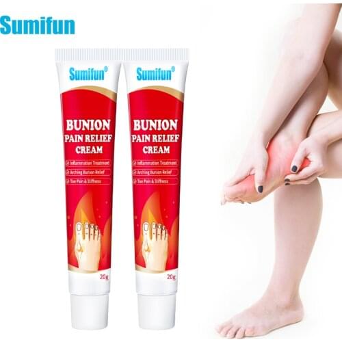 2pcs Sumifun Arthritis Analgesic Treatment Cream Pain Relief Foot Thumb Ointment Rheumatoid Joint Knee Back Herbal Medical Patch