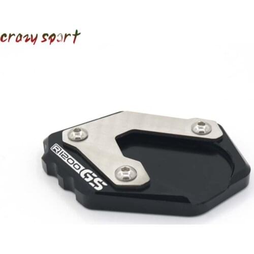 2020 Stand Extension Support Plate For BMW R1200GS Rallye R1250GS Adventure Side Kickstandenlarger pad Logo R1200 GS R1250