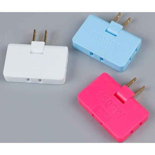 3 Outlet Grounded AC Power 2 Prong Swivel Light Wall Tap Adapter Tools Electrical Plugs For Phone Computer Camera