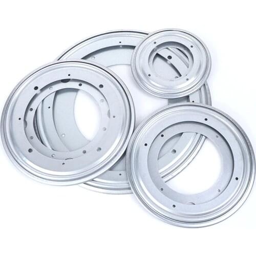 4 SIze Heavy Metal Bearing Rotating Swivel-Turntable Plate For TV Rack Desk Table Smoothly Square/Round for Corner Cabinets