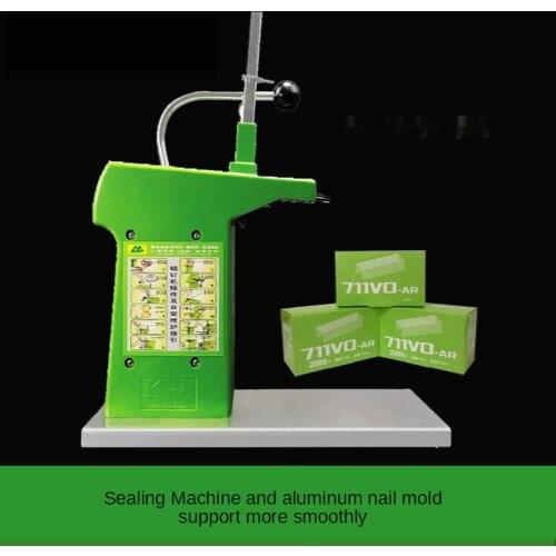 711 aluminum nail machine supermarket aluminum nail tying machine sealing machine plastic bag food bag tying machine fresh baler