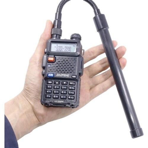 ABBREE AR-148 Gooseneck SMA-Female VHF UHF Dual Band Tactical Antenna For Baofeng 888S UV-5R UV-82 UV-9R UV-S9 Plus Walkie Wlkie