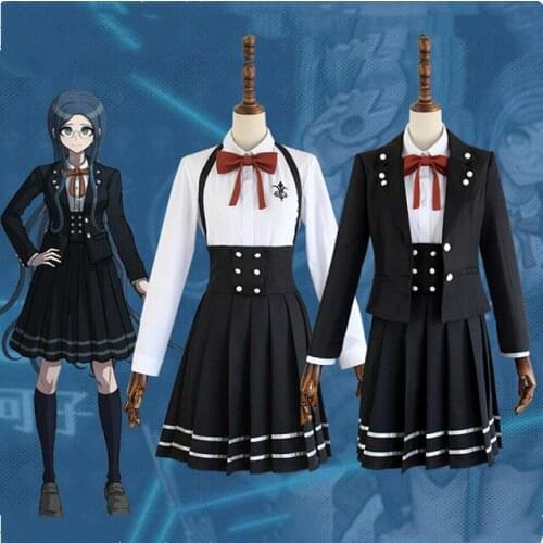 Anime Danganronpa V3 Shirogane Tsumugi Cosplay Costume Student Uniforms Cosplay Clothes Halloween Party Suits