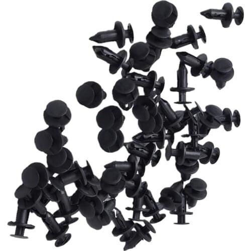 Auto Car Plastic Bumper Pin Rivet Fasteners Trim Clip Interior Panel Door Clips -Door Panel Clips Assortment Set 50PCS
