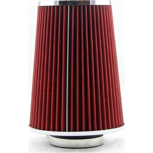 Car intake filter with inner diameter of 76MM, red crank air filter with pedal, car universal kit