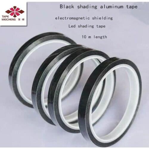 Black Shading Aluminum Foil Tape LCD Screen Shading Application Display Screen Wrapping Material Shading Shielding Film Shading