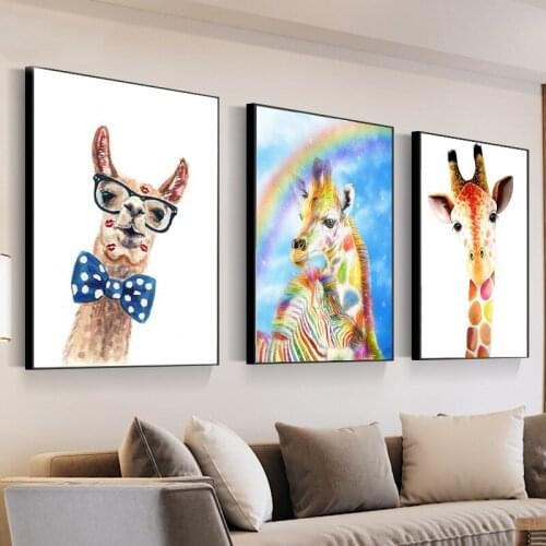 DIY Colorful Full Square/Round Drill 5D DIY Diamond Painting "Animal Giraffe" Embroidery Cross Stitch 5D Home Decor Gift