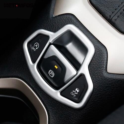 For Jeep Renegade 2014-2017 2018 2019 Matte Hand Brake Control Button Cover Trim Decoration Frame Inner Accessories Car Styling