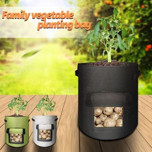 Home bonsai container Plant Grow Bags Garden Potato Greenhouse Vegetable flower Growing Bags Vertical Garden Bag Seedling Pot