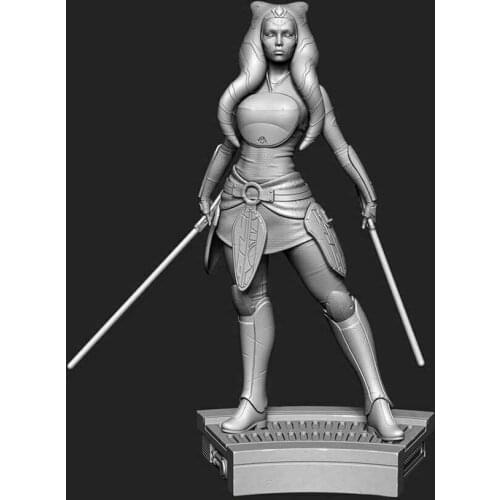 1/18 10mm 1/24 75mm Resin Model Ahsoka Figure Unpainted Unassembled RW-097