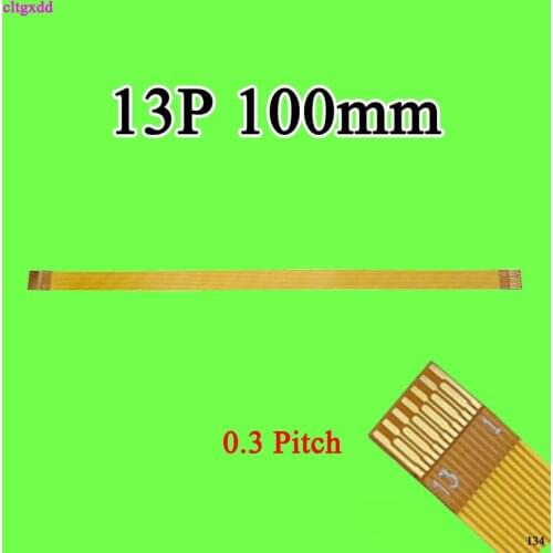 Gold plated 60mm 10cm 160mm 0.3 Pitch 13P 15P FPC Cable 100mm Spacing 0.3mm 13Pin FFC Cable 0.1M 0.3mm Pitch 15 Pin FFC FPC Line