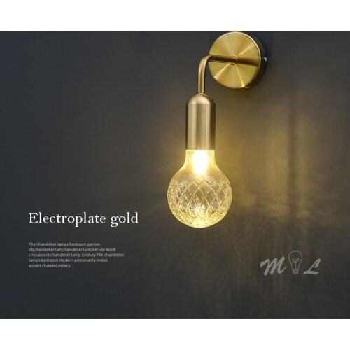 Bulb Lampshade Sconces Led Wall Lamps Waterproof Bathroom Lamp Mirror Front Light Living Room Bedroom Stair Wall Light Fixtures