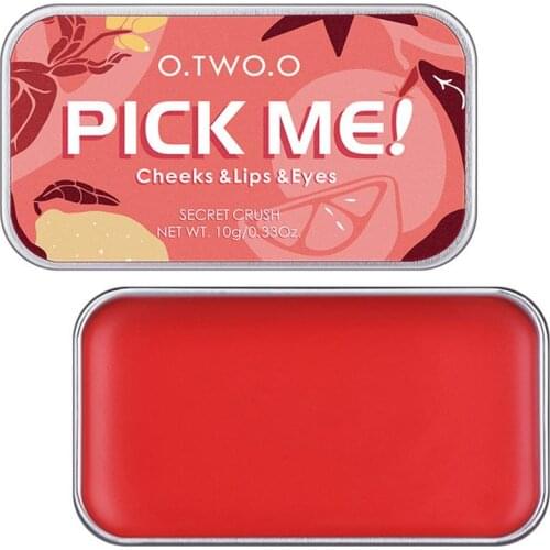 Monochrome Blush Cream Lipstick Eyeshadow Blusher 3 In 1 Makeup Contouring Palette Rouge Blusher Cream Women Face Cosmetics