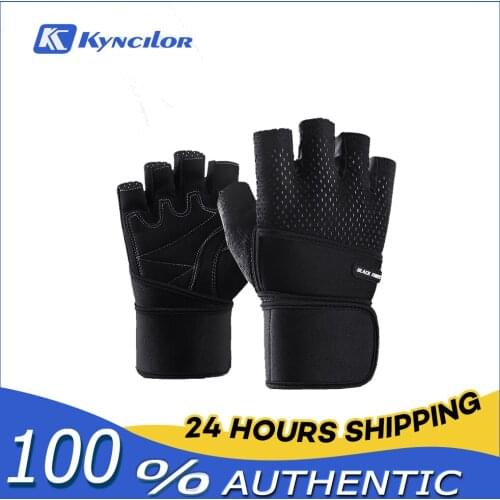 Kyncilor Men Women Half Finger Sport Fitness Gloves Anti-Slip Anti-Shock Protecting Palm Cycling Weightlifting Dumbbell Hiking