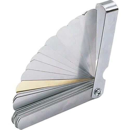 Hot 32 PCS Blades Universal Metric Thickness Gage Set Feeler Gauges High Accuracy Gap Measuring Tool With Brass Measuring Range