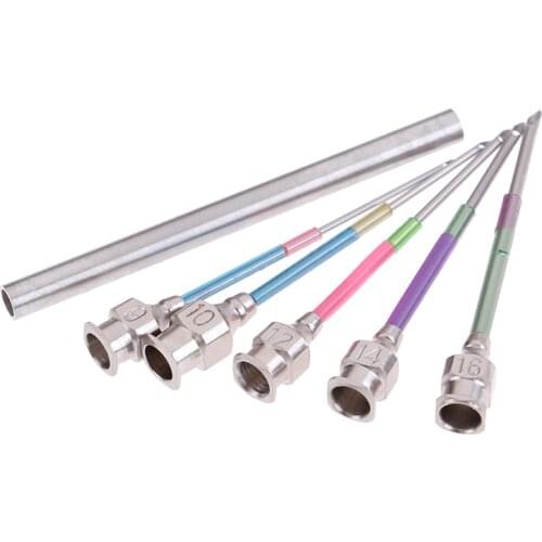 5Pcs 9# 10# 12# 14# 16# With Needle Bottle Embroidery DIY Tools Embroidery Stitching Punch Needle Sewing Tool Set