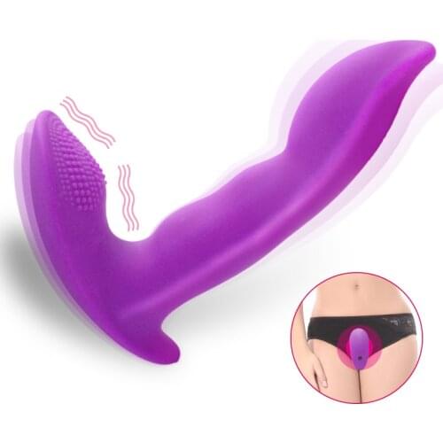 Invisible Vaginal massage Vibrator G Spot Clitoris Stimulator Wearable Dildo Silicone Sex Toys for Woman Female Masturbation