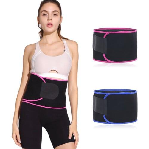 Waist Trimmer Belt Adjustable Sweat Wrap Sports Running Weight Loss Band Fitness Women Slimming Exercise Belt Body Shaping Fat