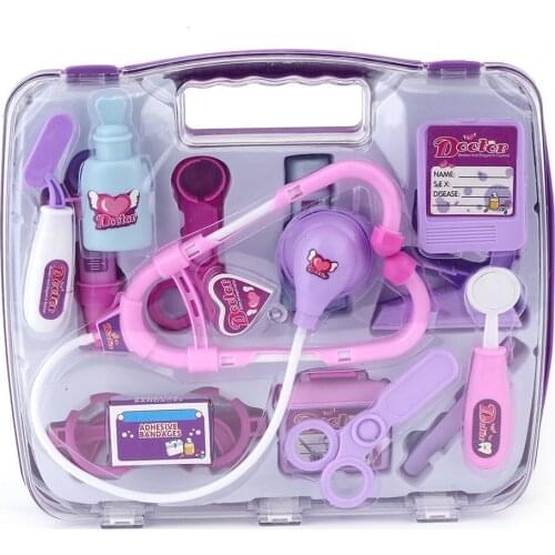 New Kids Educational Pretend Doctor Case Toy Set Child Medical Kit Doctor Case Juguetes Nurse Roleplay Toy Set Gifts
