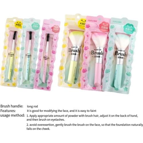 Mishang Single Multifunctional Makeup Brush For Power Eyebrow Comb Eyelash Blush Blending Eyebrows Makeup Tools (random color)