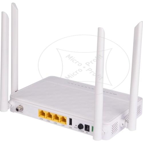 Optical Network Unit 4G/5G ONU ONT EPON GPON BT-713XR 4GE+2.4G/5.8G WIFI+1USB+CATV SC APC UPC Interface English Version