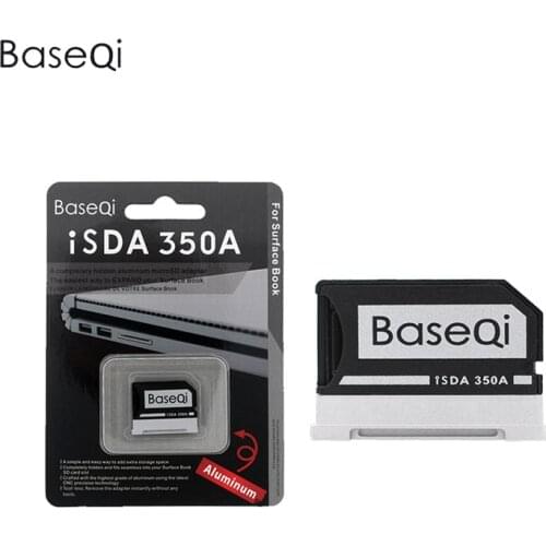 Original BaseQi NinjaDrive Aluminum Micro SD /TF Card Adapter For Microsoft Surface Book 13"/15"