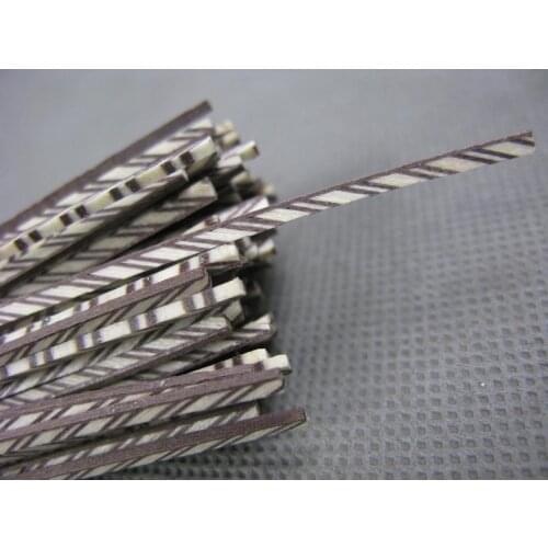 100 STRIP LUTHIER FIGURED BINDING C-62,Measures 2mm x 1.5mm thick and 880mm long