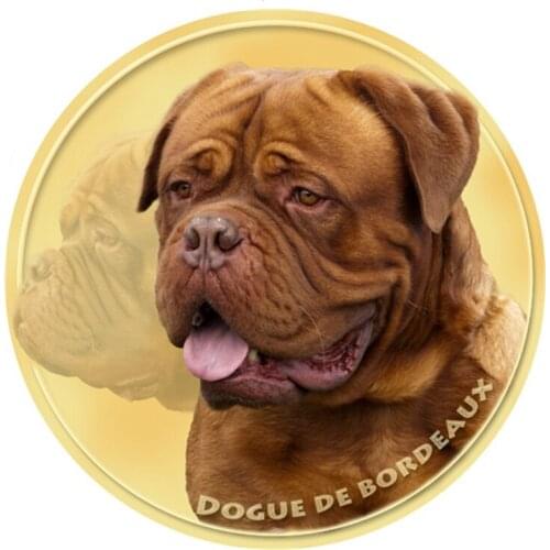 S40351# Various Sizes PVC Decal Bordeaux Dogge Dog Car Sticker Waterproof For Bumper Rear Window Laptop Refrigerator Toilet