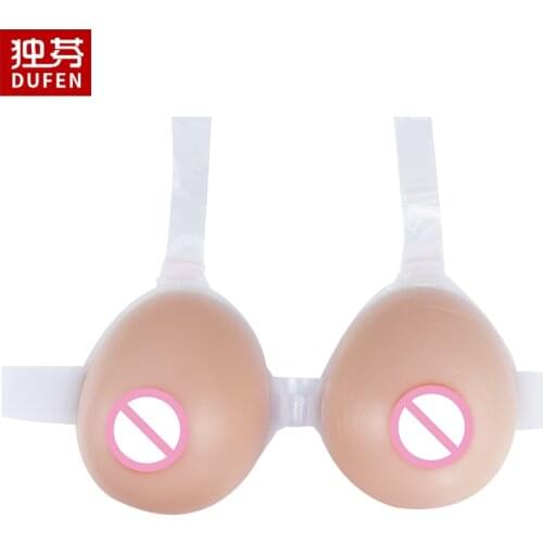 SFT Realistic Silicone Breast Forms Crossdresser Teardrop Full Shape Fake Boobs Design for Crossdressing Shemale