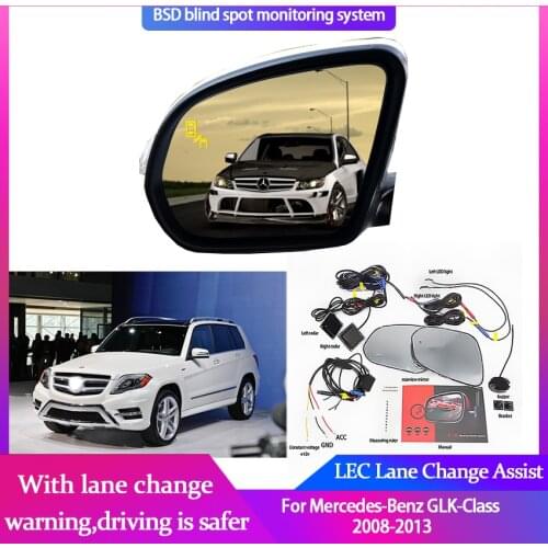 Blind Spot Detection System For Mercedes-Benz GLK-Class 2008-2013 BSD Radar Detection System Microwave Sensor Mirror LED Light