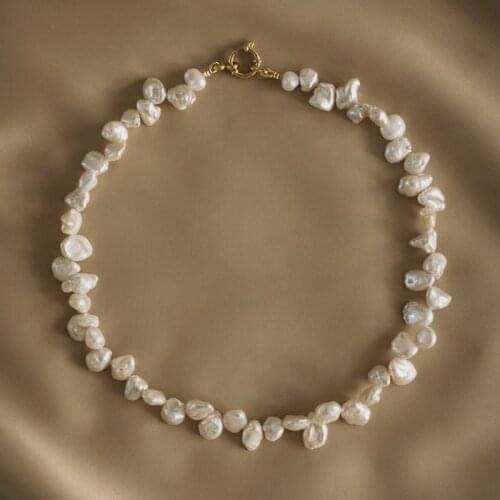 High quality charm pearl necklace irregular natural freshwater pearl exquisite luxury jewelry ladies party banquet accessories