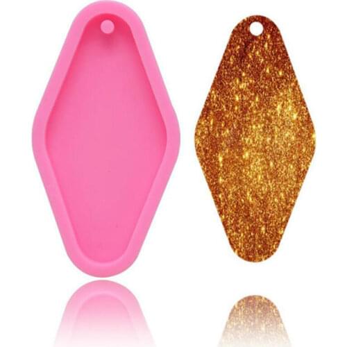 Luggage Bag Tag Keychain Silicone Mold Handmade Jewelry Accessories Making Resin Crafts Tools DIY Epoxy Shiny Mould