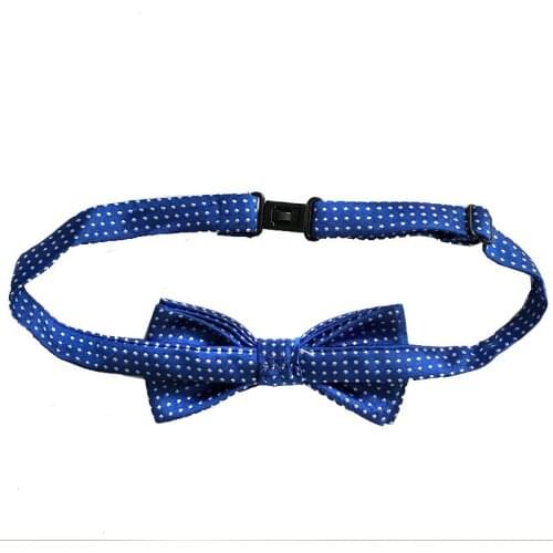 150PCS / LOT Dog Tie With Polka Dot Bow Tie Dog Cat Necklace Adjustable Strap Dog Accessories
