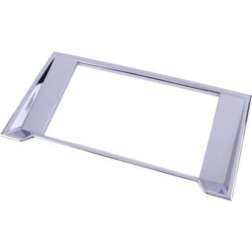 ABS Chrome Car Interior GPS Radio Navigation Panel Cover Trim Frame Moulding Fit for Ford F150 2015 2016 2017 2018 2019