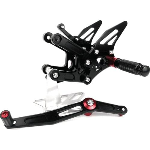 Motorcycle Accessories CNC Alu Footrest Rear Sets Adjustable Rearset Foot Pegs for YAMAHA YZF-R6 YZF R6 YZFR6 2006-2016 2015
