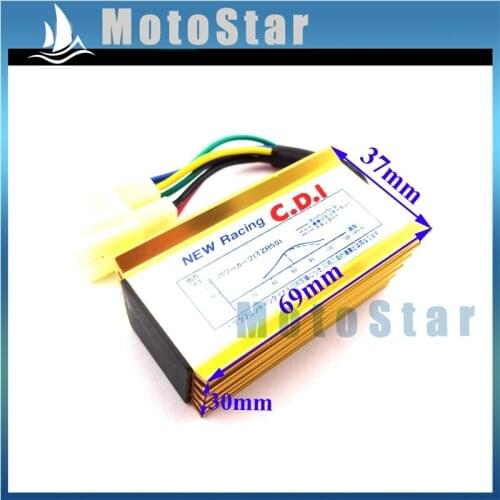 Aluminum Gold 6 Pin AC Ignition CDI Box For 50cc 90cc 110cc 125cc 150cc 160cc 200cc 250cc ATV Quad Pit Dirt Bike Motorcycle