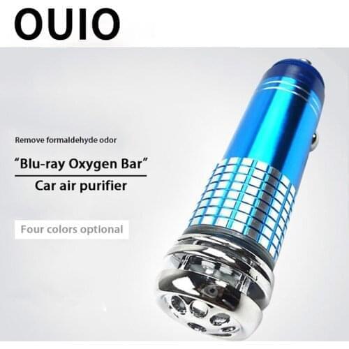 OUIO 12V Car Oxygen Bar Fresh Air Purifier for Renault Megane 2 Captur Mitsubishi ASX Suzuki Vitara Jeep Wrangler Peugeot 307