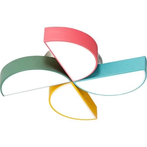 Baby LED ceiling light for kids' room windmill design iron ceiling lamp for nursery kindergarten modern acrylic lighting 85-265V