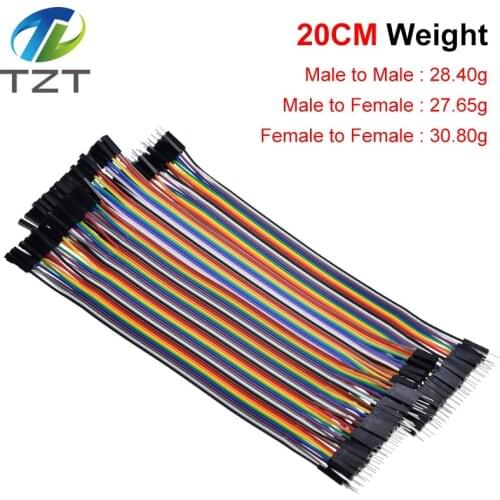 Dupont line 120pcs 20cm male to male + male to female and female to female jumper wire Dupont cable for Arduino
