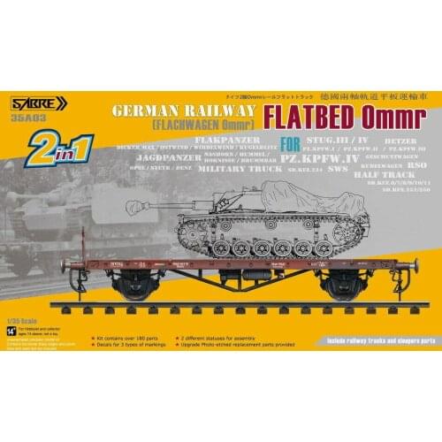 SABRE 35A03 1/35 Germany Ommr two-axle 4-wheel track flatbed truck Sell well