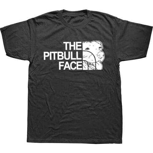 The Pitbull Pit Bull Dog T-Shirt Men Clothing Gift Cotton Short Sleeve Oversized Funny T Shirt Graphic Harajuku Hip Hop